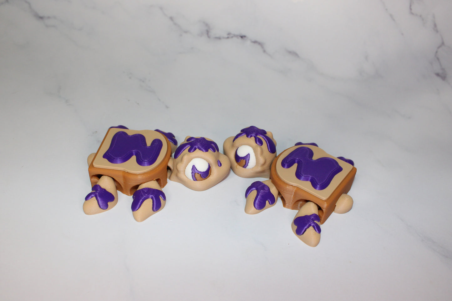 Turtles Variety to choose from 3D Printed Articulated Figurine - Wonderland 3D Printing