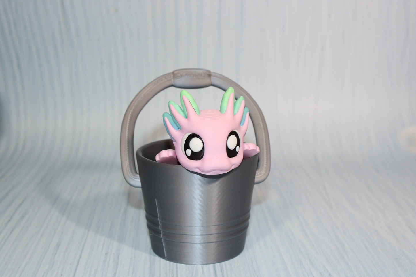 Axolotl Articulated Flexi Fidget Figurine- comes with pail - Wonderland 3D Printing
