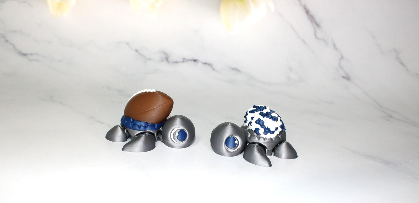 Sports Turtles Articulated 3d Printed Figurine