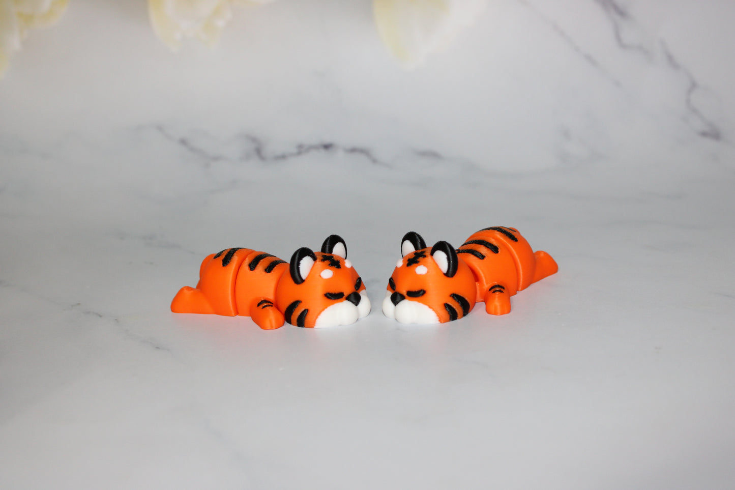 Sleeping Mini Animals Set 2.5 inches 3D Printed Articulated Flexi Fidget