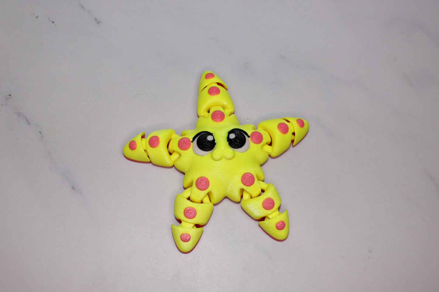 Flexi Starfish and Sand Playset 3D Printed Articulated Flexi Fidget - Wonderland 3D Printing