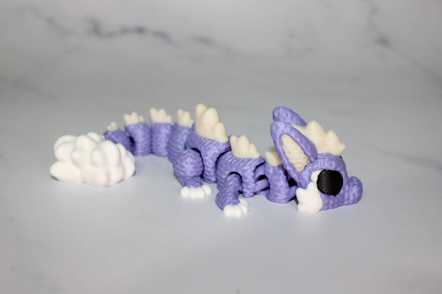 Plushie Dragon or Bunny Dragon 3D Printed Articulated Figurine - Wonderland 3D Printing