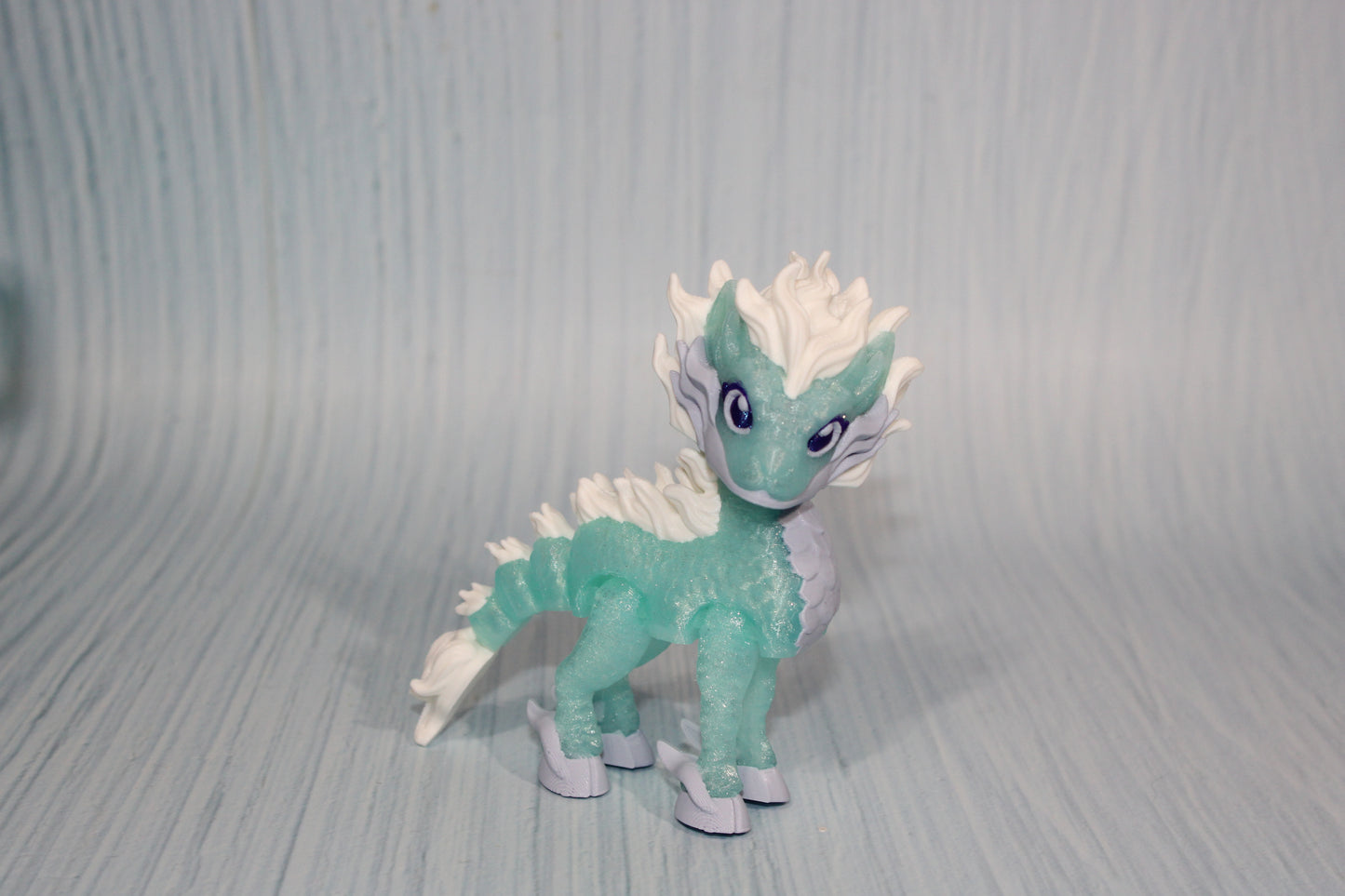 Qilin 4" tall 3D Printed Articulated Flexi Fidget Figurine - Wonderland 3D Printing