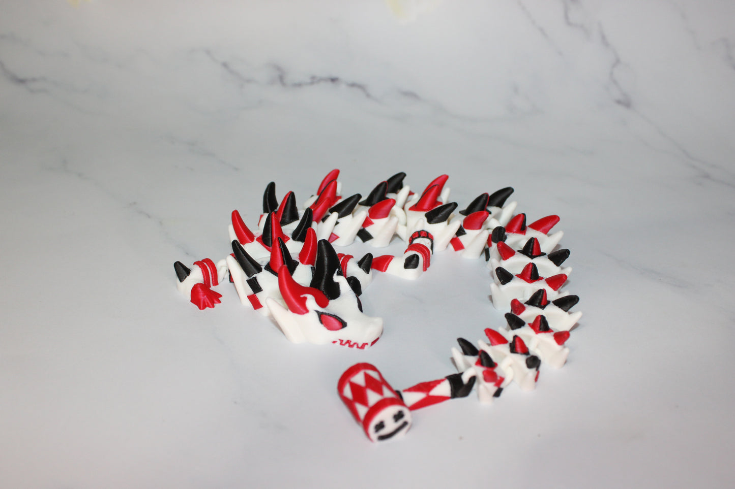 Girl Jester Dragon 3D Printed Articulated Figurine - Wonderland 3D Printing