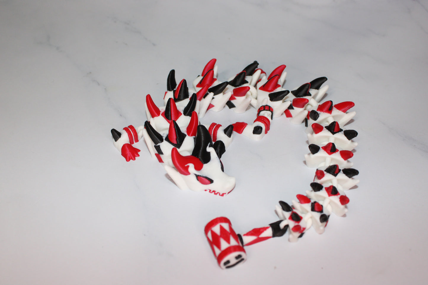 Girl Jester Dragon 3D Printed Articulated Figurine - Wonderland 3D Printing