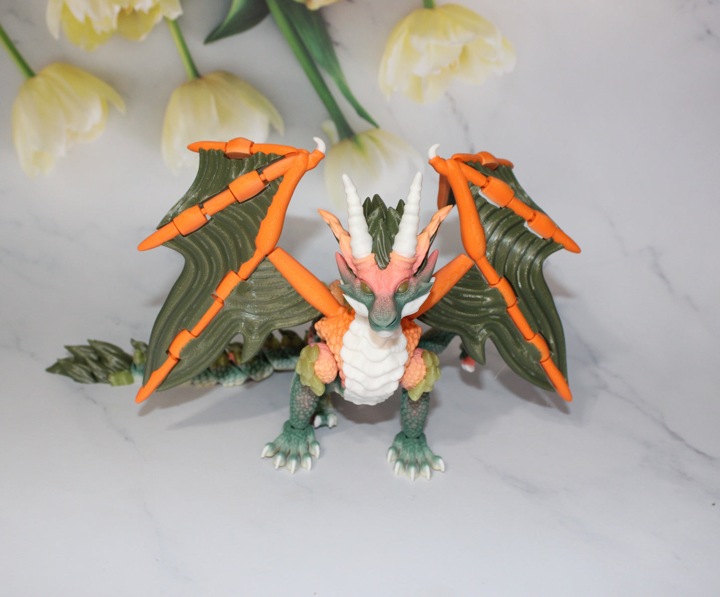 Knox Dragon 14 inches Long 3d Printed Articulated Figurine - Wonderland 3D Printing