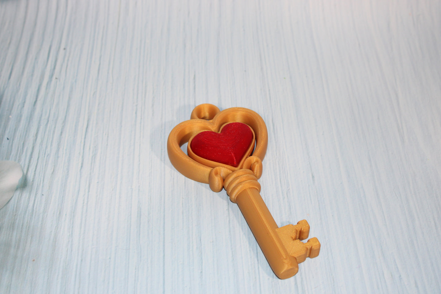 3d Printed Heart Key Clicker 5.5" - Wonderland 3D Printing