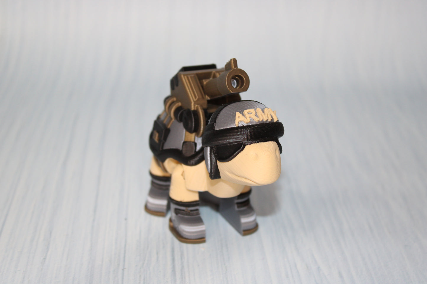 Tank Turtle 3d printed 4.5" - Wonderland 3D Printing