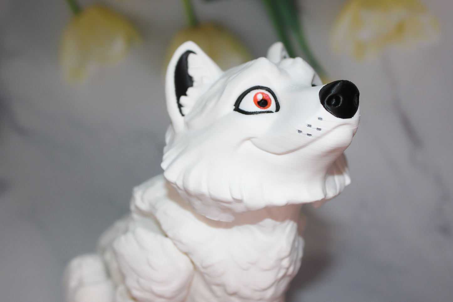 Howling Wolf or Wolf 3D Printed Articulated Figurine