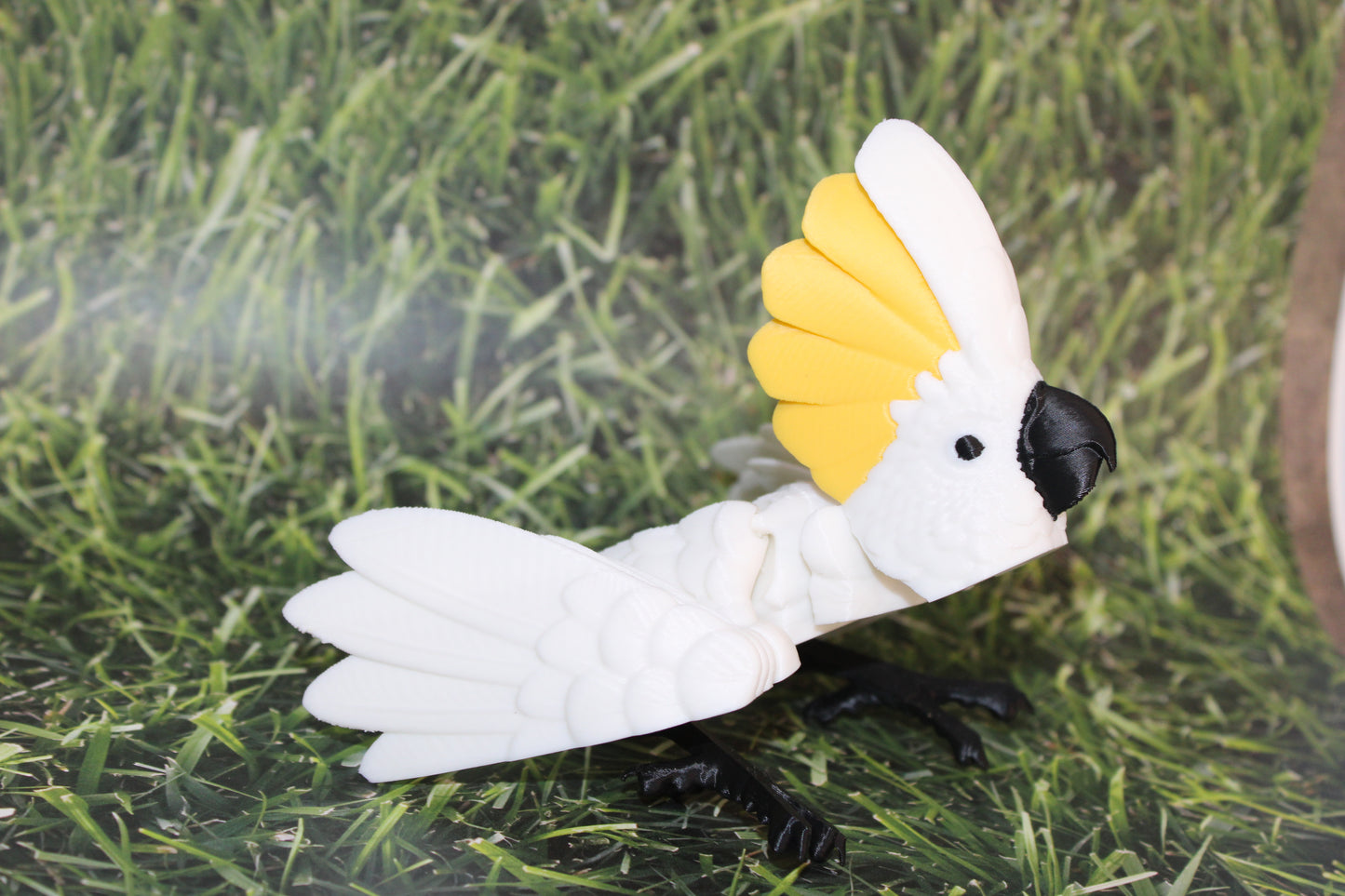 Cockatoo-3D Printed Articulated Flexi Fidget Figurine - Wonderland 3D Printing