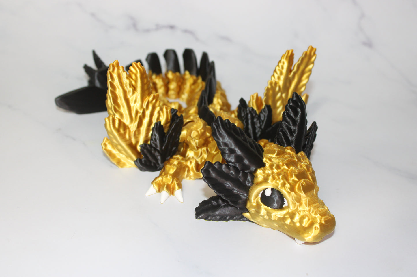 Baby Axolotl Dragon 3D Printed Articulated Figurine - Wonderland 3D Printing
