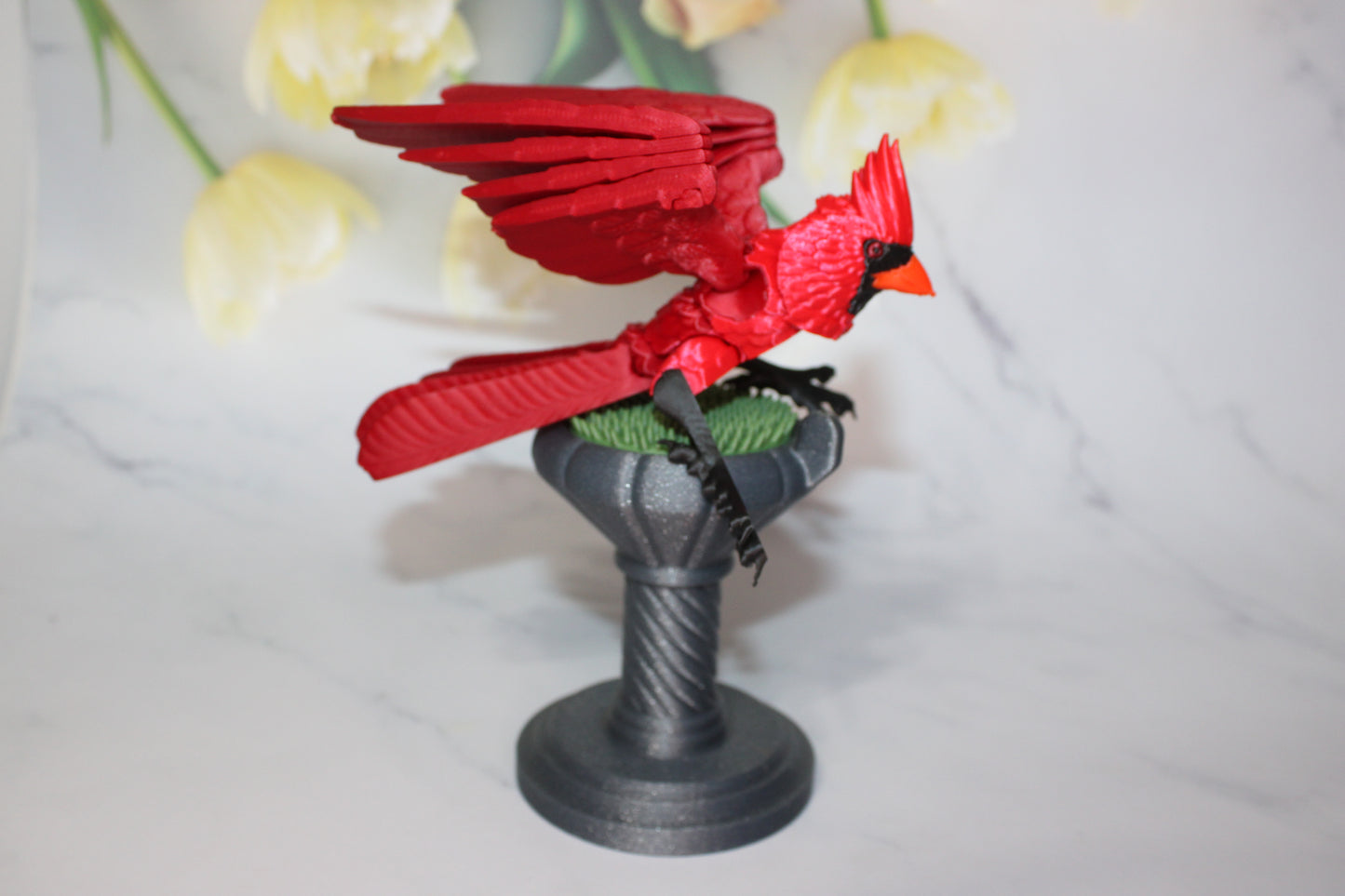 Cardinal 3D Printed Articulated Flexi Fidget Figurine