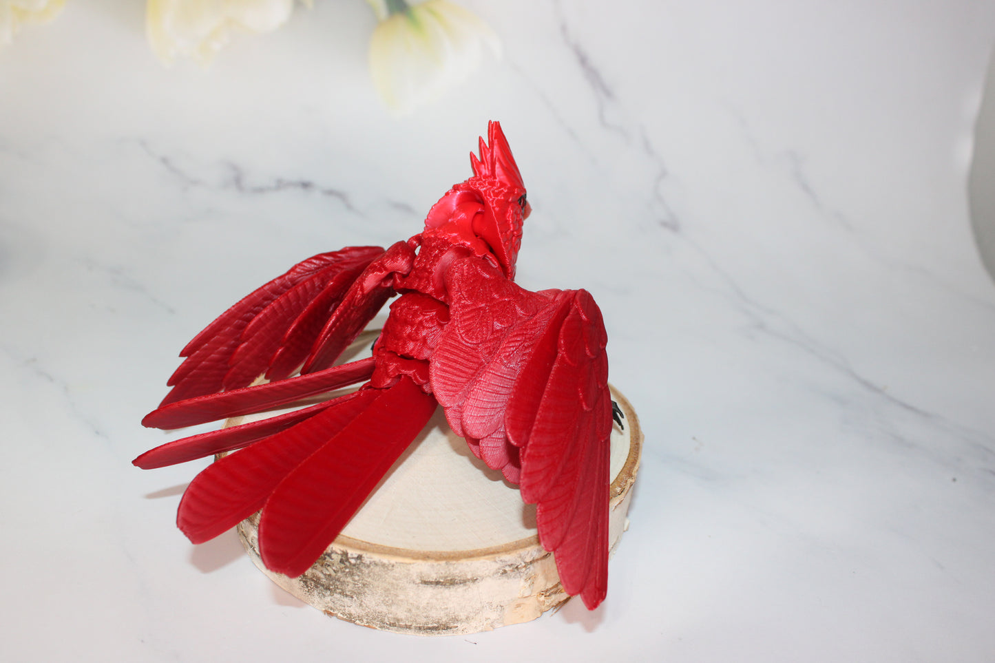 Cardinal 3D Printed Articulated Flexi Fidget Figurine