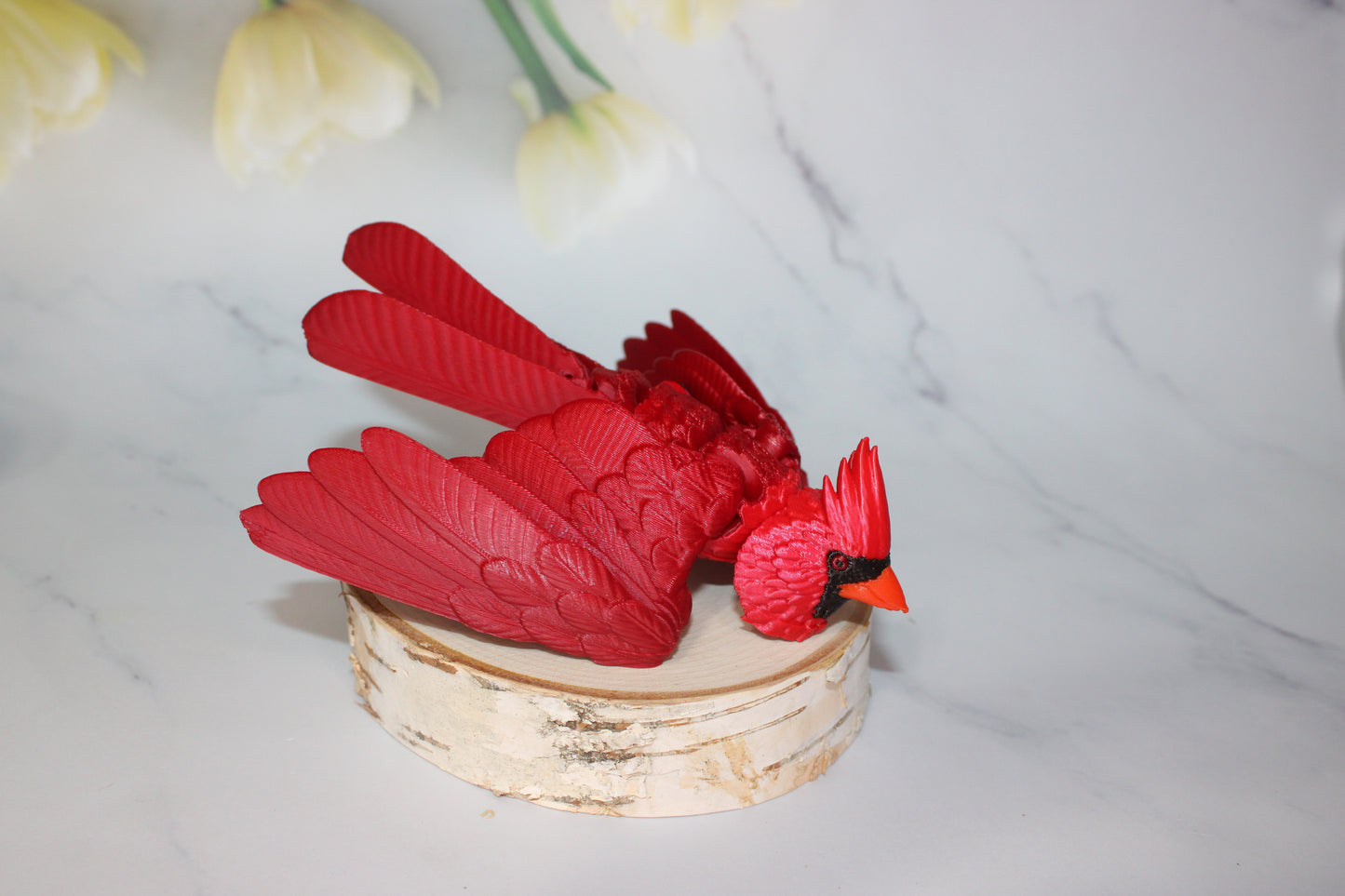 Cardinal 3D Printed Articulated Flexi Fidget Figurine