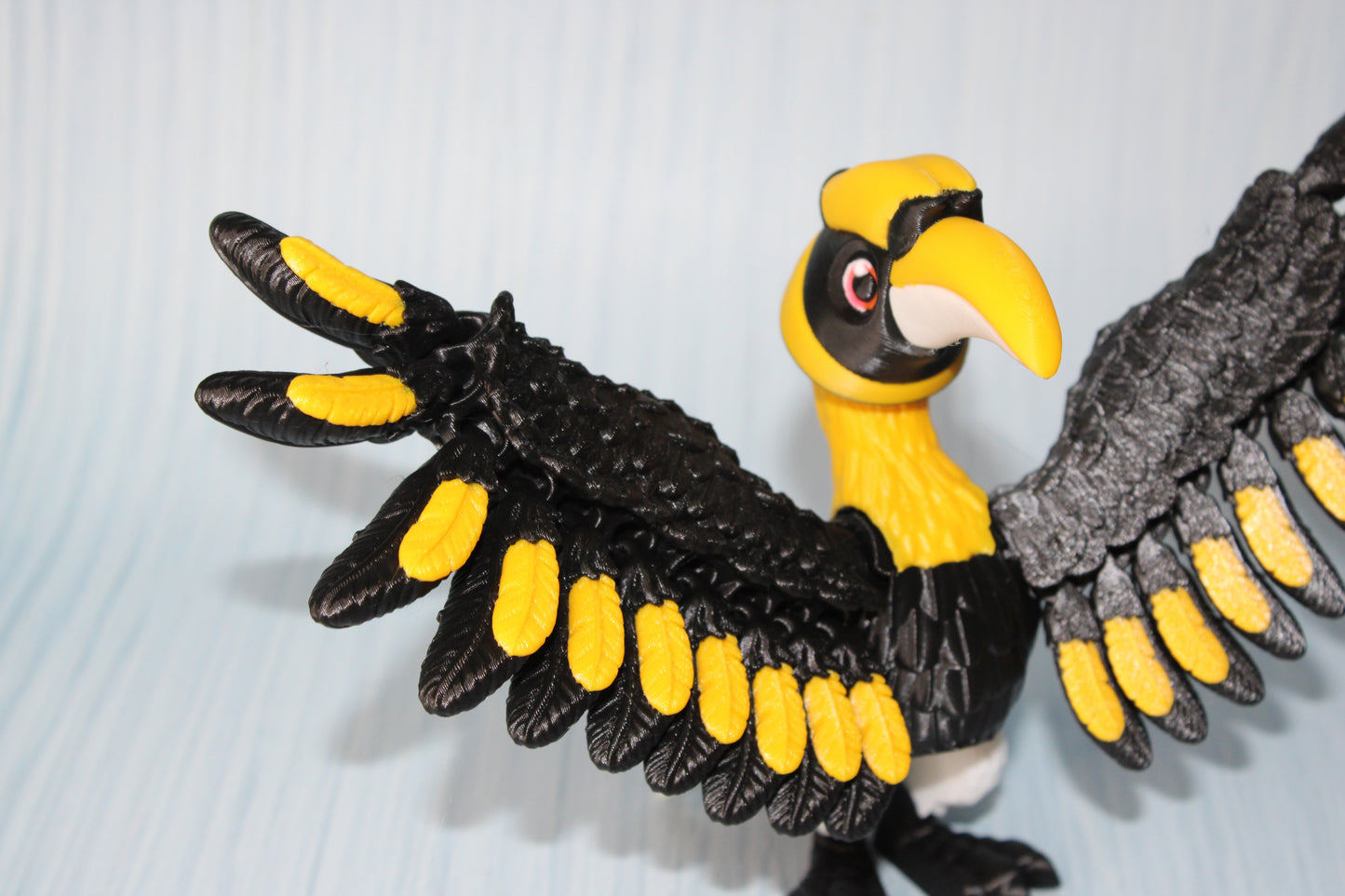 Great Horned Bill 9" wingspan 6.75" tall - Wonderland 3D Printing