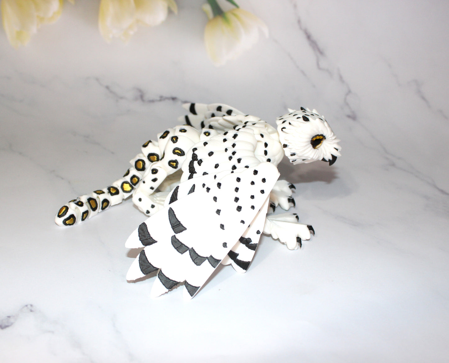 Gryphon 9 inches x10.5 in wingspan-3D Printed Articulated Flexi Fidget Figurine - Wonderland 3D Printing