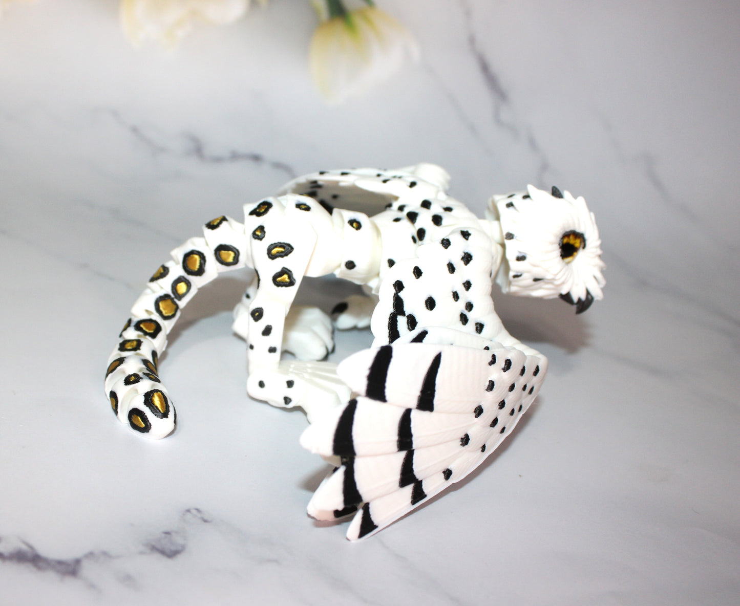 Gryphon 9 inches x10.5 in wingspan-3D Printed Articulated Flexi Fidget Figurine - Wonderland 3D Printing