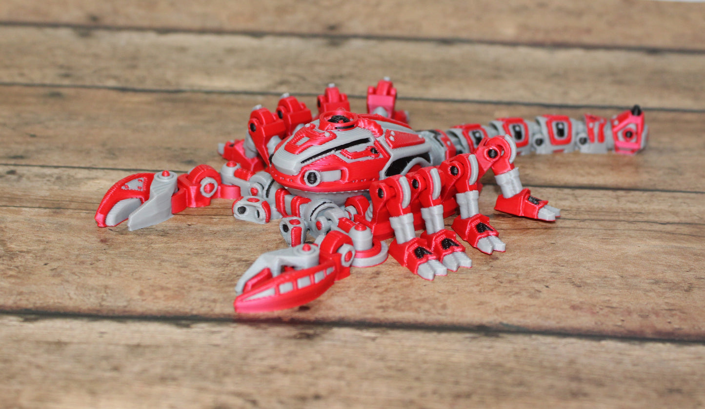 Cyber Scorpion 3d printed articulated Flexi Fidget Toy