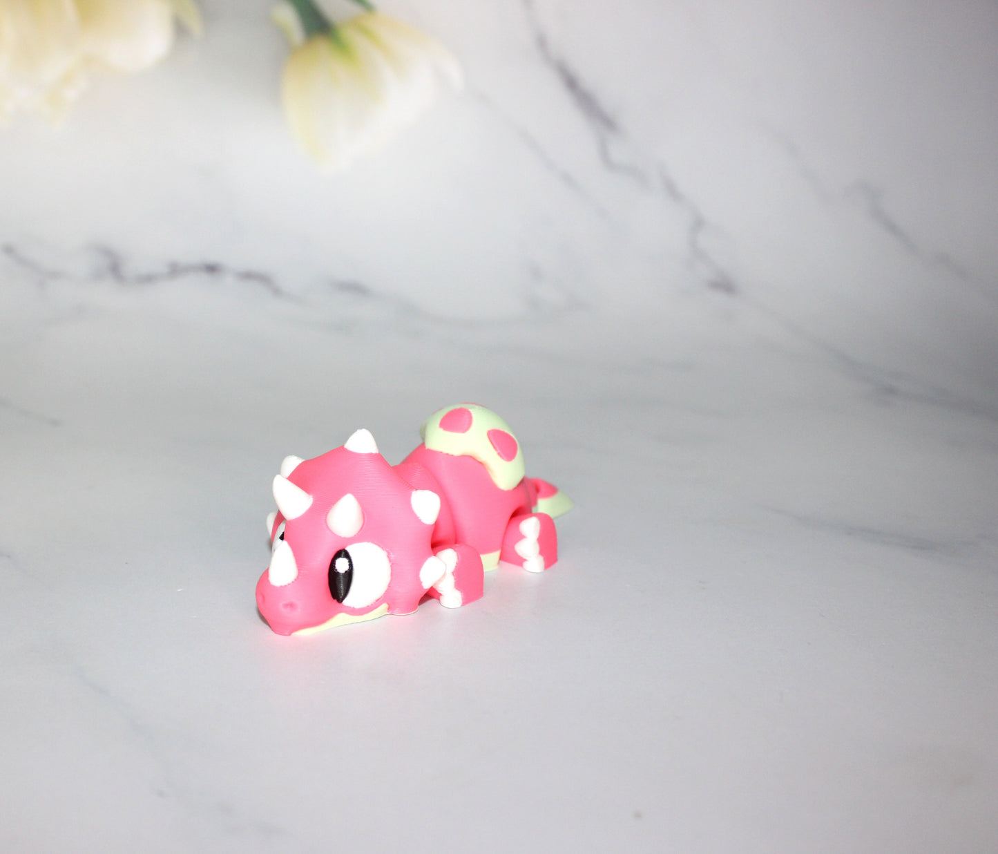 Mini Dinosaurs 3 inches long-3D Printed Articulated Figurine Fidget Toy-Bag Charm Options - Wonderland 3D Printing