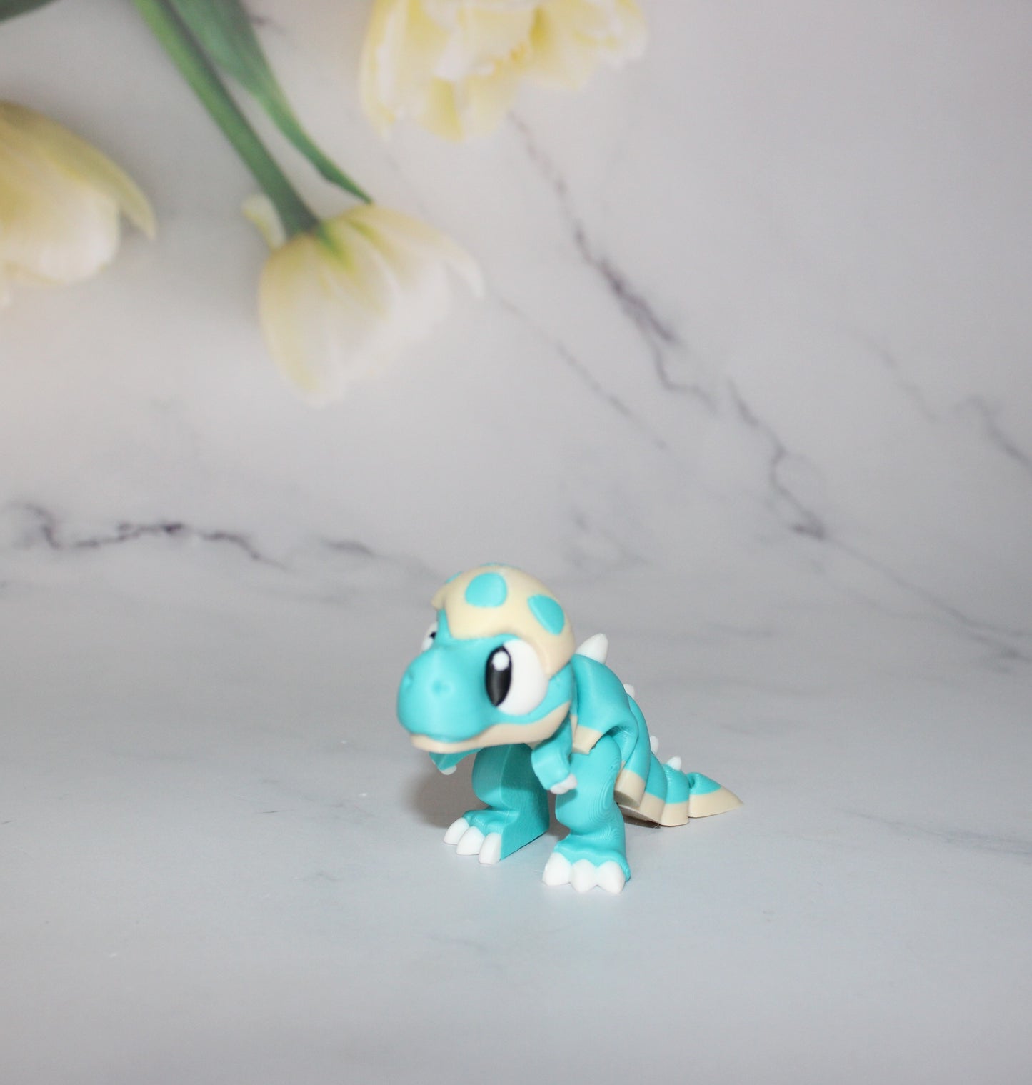 Mini Dinosaurs 3 inches long-3D Printed Articulated Figurine Fidget Toy-Bag Charm Options - Wonderland 3D Printing