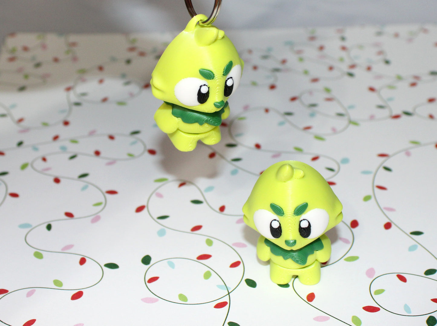 5 Flexi Mini Christmas Friends-3D Printed Articulated Figurine Fidget Toy-Bag Charm Options - Wonderland 3D Printing