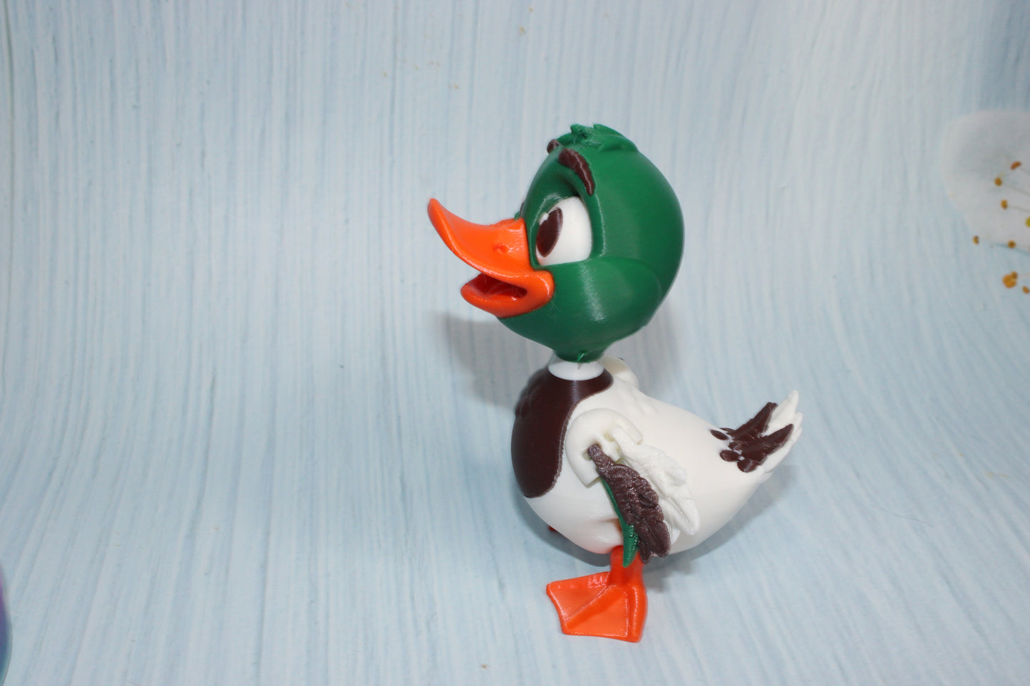 3D Printed Articulated Duck or Mallard 4.5"t - Wonderland 3D Printing