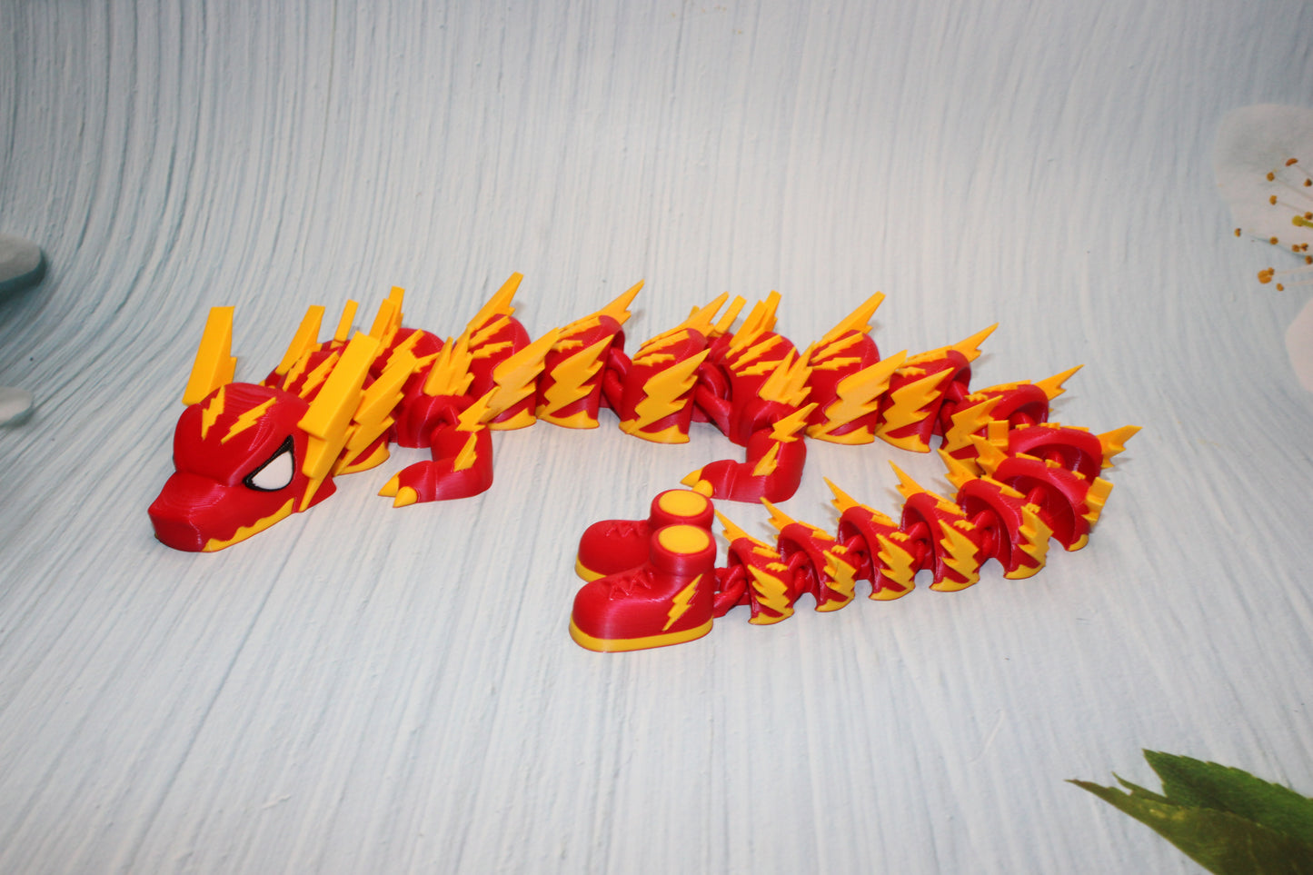 Lighting Bolt Dragon 3d printed-17"long - Wonderland 3D Printing