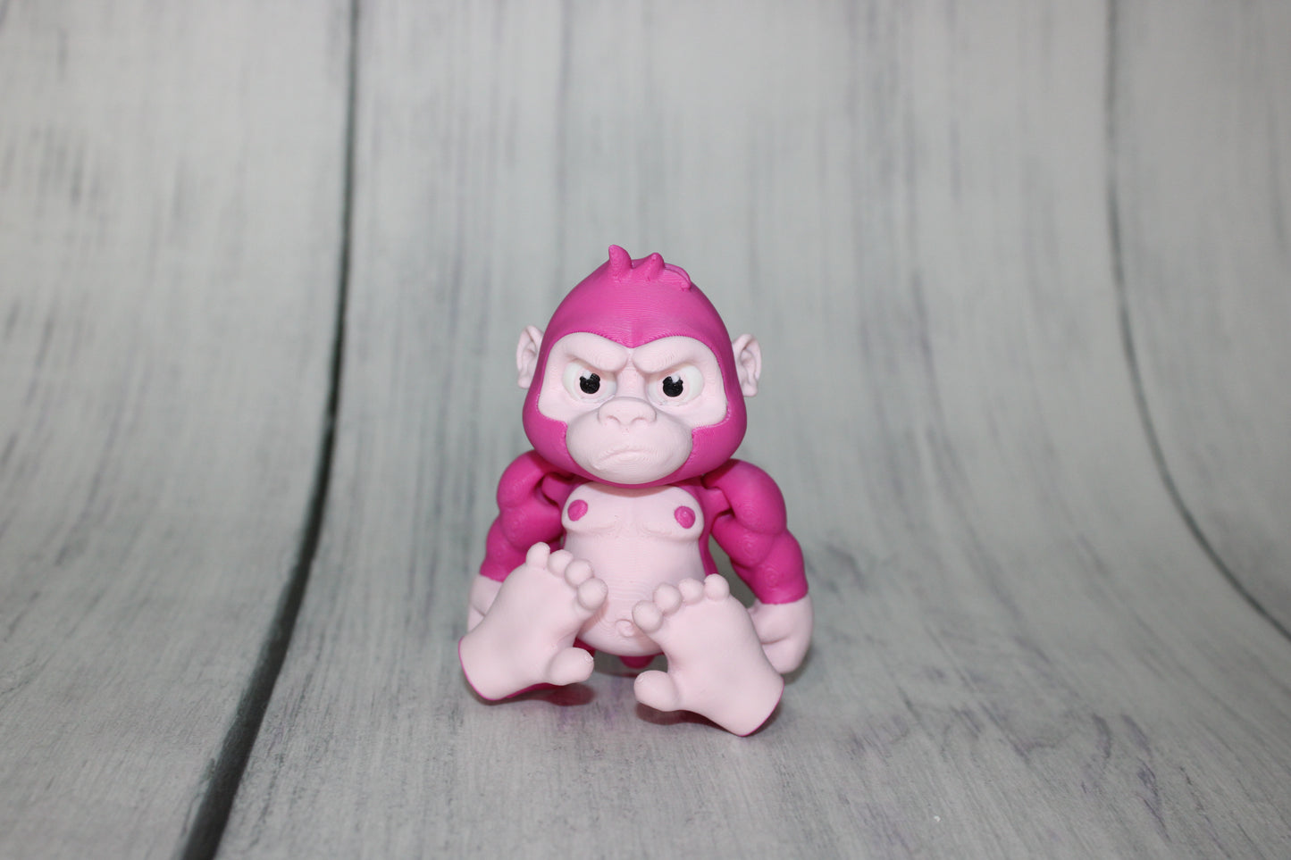 Gorilla:3D Printed Fully Articulated Flexi Fidget - Wonderland 3D Printing