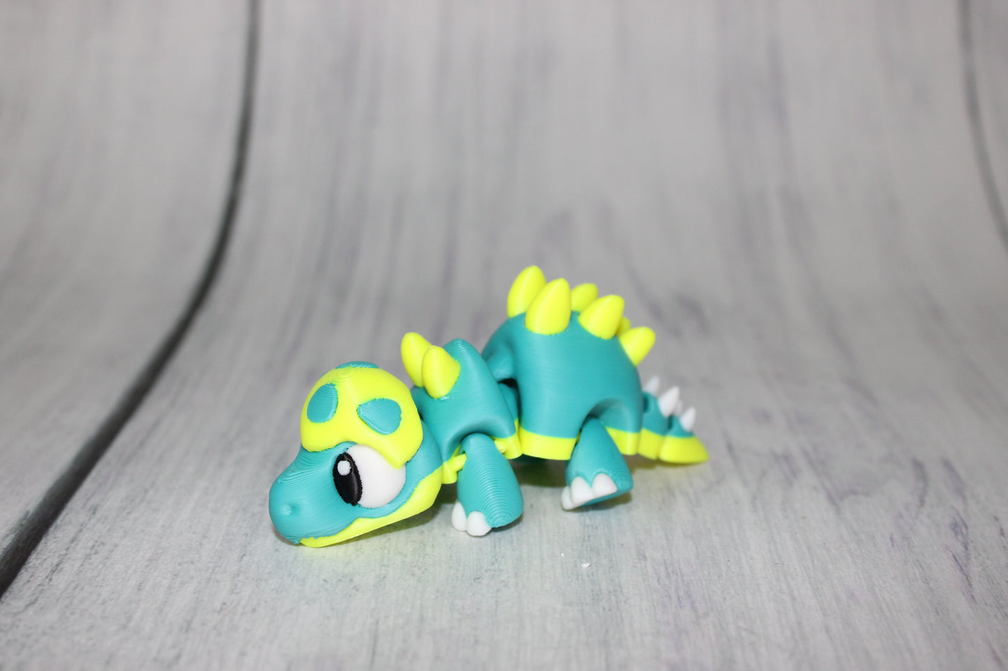 Mini Dinosaurs 3 inches long-3D Printed Articulated Figurine Fidget Toy-Bag Charm Options - Wonderland 3D Printing