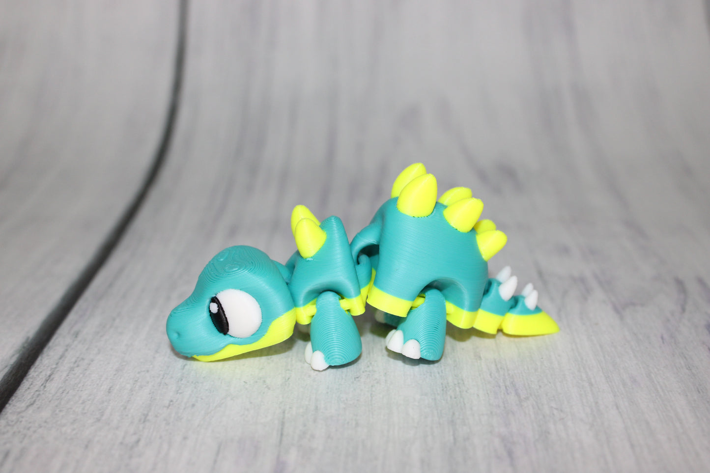 Mini Dinosaurs 3 inches long-3D Printed Articulated Figurine Fidget Toy-Bag Charm Options - Wonderland 3D Printing