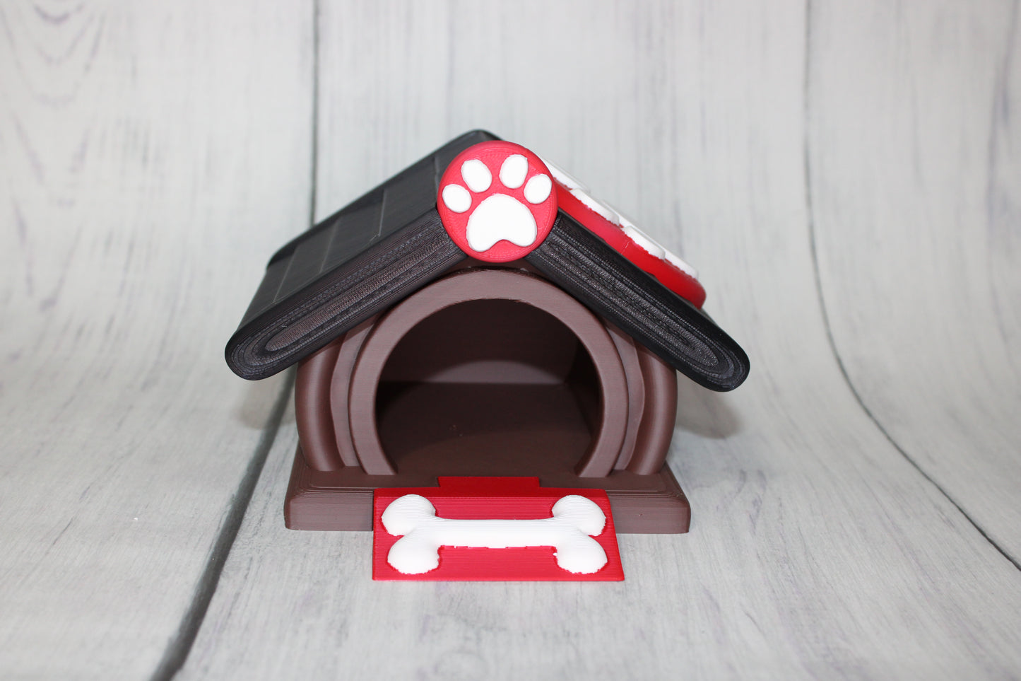 Dog House with Dogs, Comes with Dachshund, German Shepard, and Corgi- 3D Printed Articulated Flexi Fidget - Wonderland 3D Printing