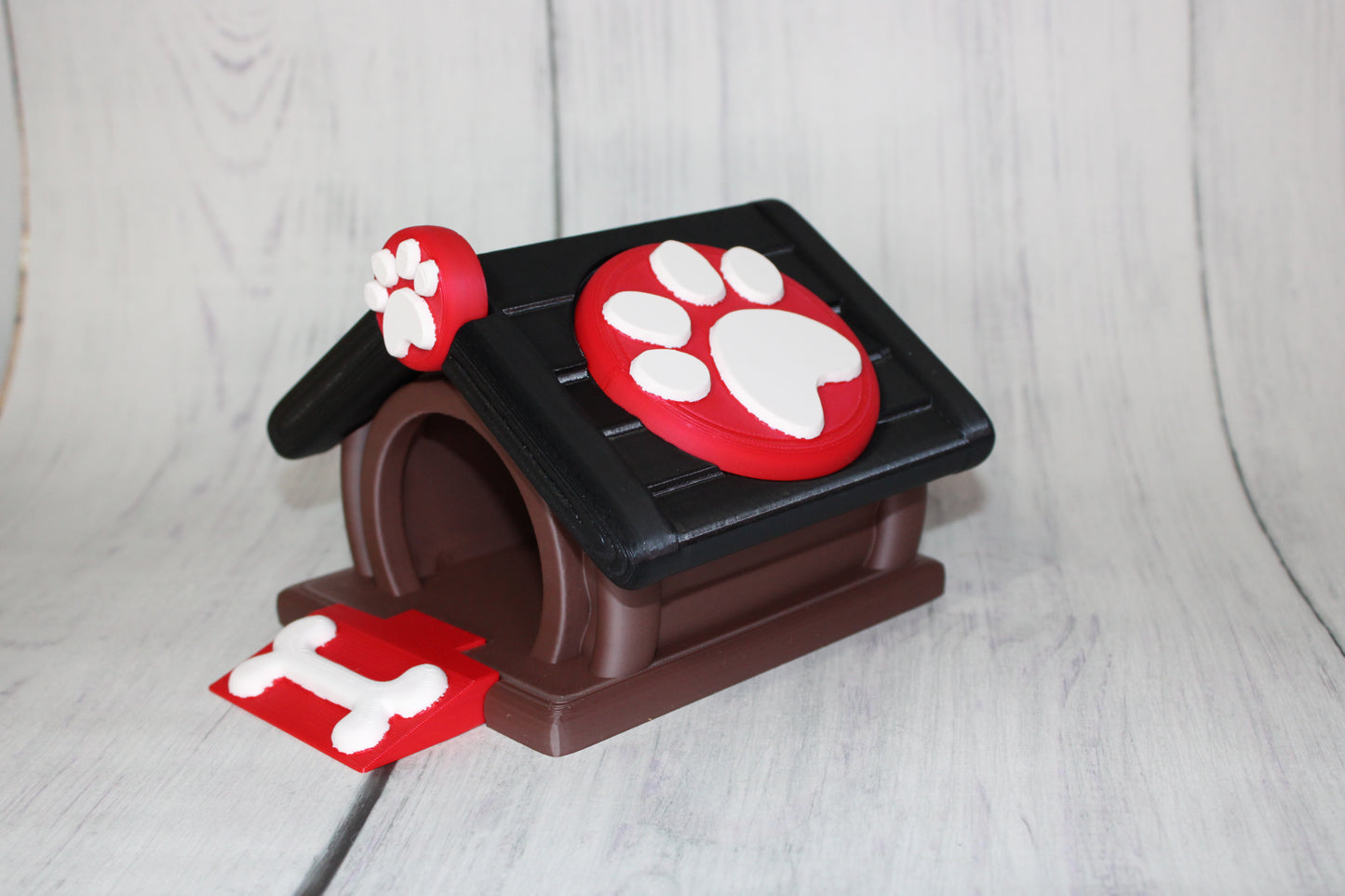 Dog House with Dogs, Comes with Dachshund, German Shepard, and Corgi- 3D Printed Articulated Flexi Fidget - Wonderland 3D Printing
