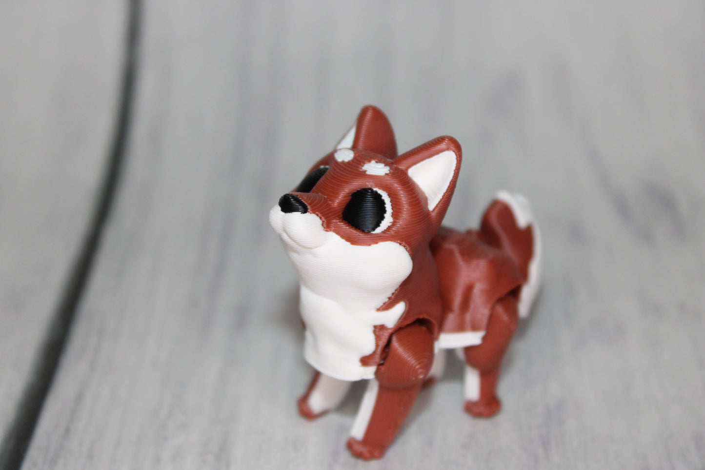 Dog House with Dogs, Comes with Dachshund, German Shepard, and Corgi- 3D Printed Articulated Flexi Fidget - Wonderland 3D Printing