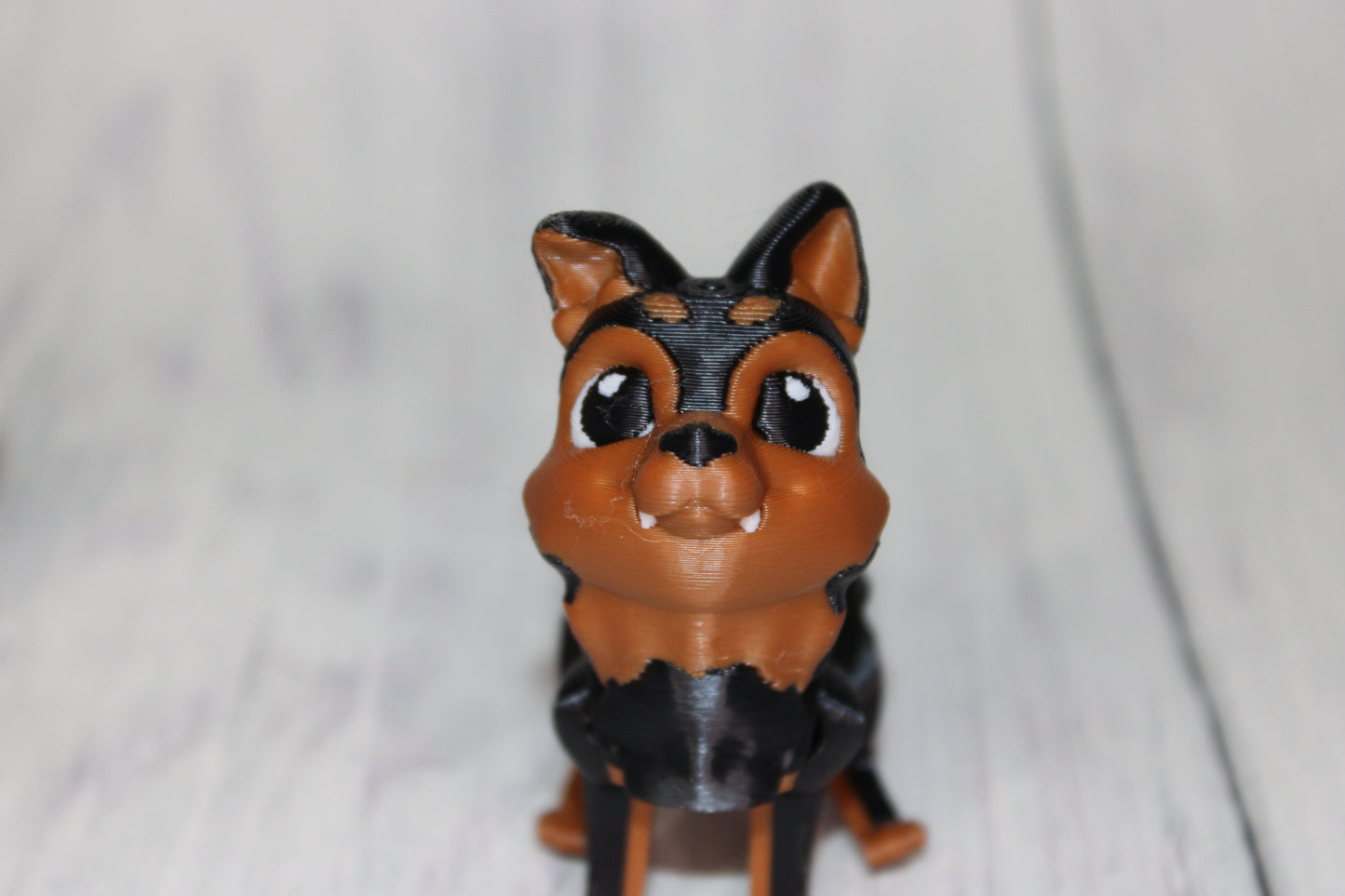 Dog House with Dogs, Comes with Dachshund, German Shepard, and Corgi- 3D Printed Articulated Flexi Fidget - Wonderland 3D Printing
