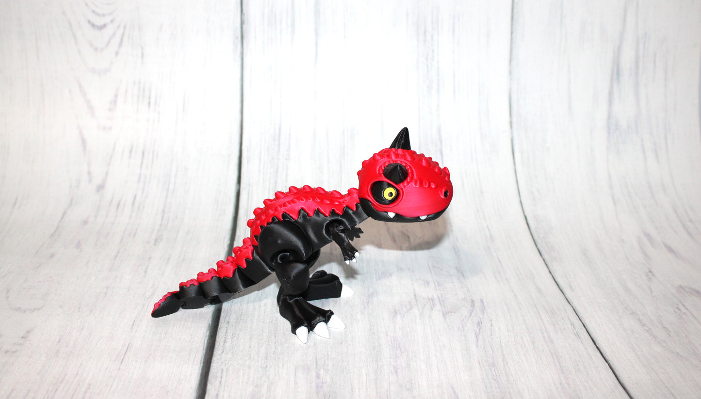 Carnosaurs 3d Printed Articulated Flexi Fidget Figurine - Wonderland 3D Printing