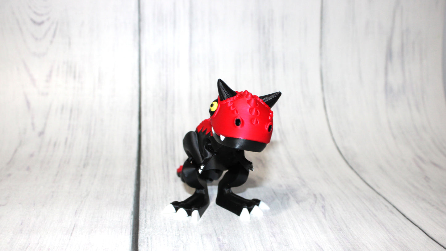 Carnosaurs 3d Printed Articulated Flexi Fidget Figurine - Wonderland 3D Printing