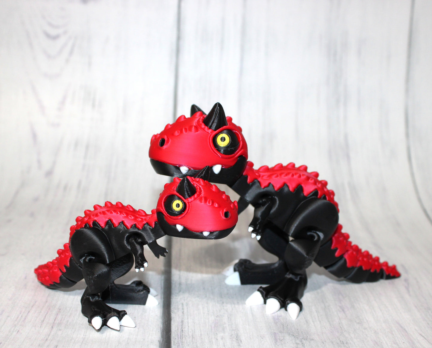Carnosaurs 3d Printed Articulated Flexi Fidget Figurine - Wonderland 3D Printing
