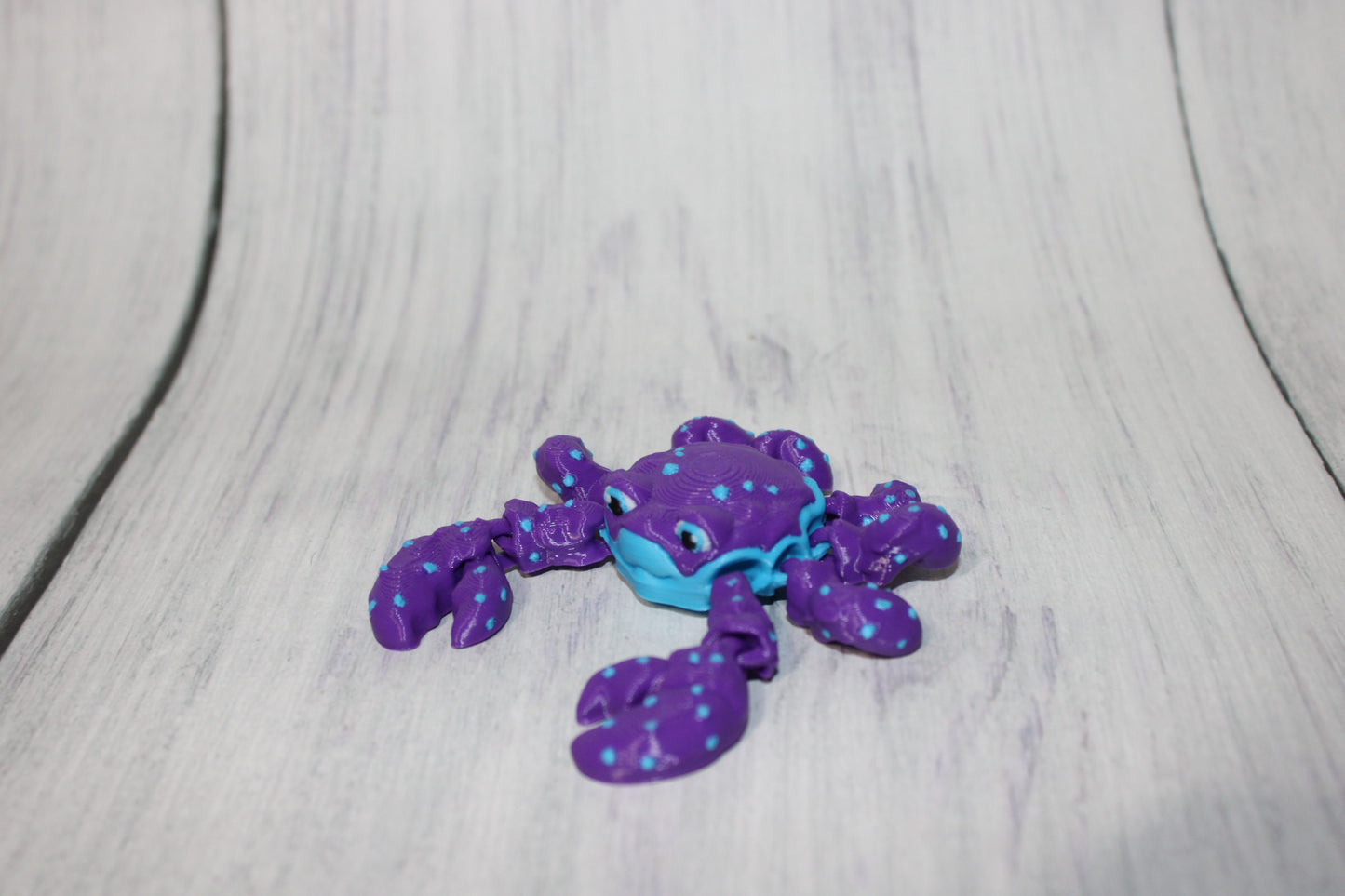 Alligator 3.75 in long and Crab 3 inches-Articulated 3d Printed Figurine - Wonderland 3D Printing