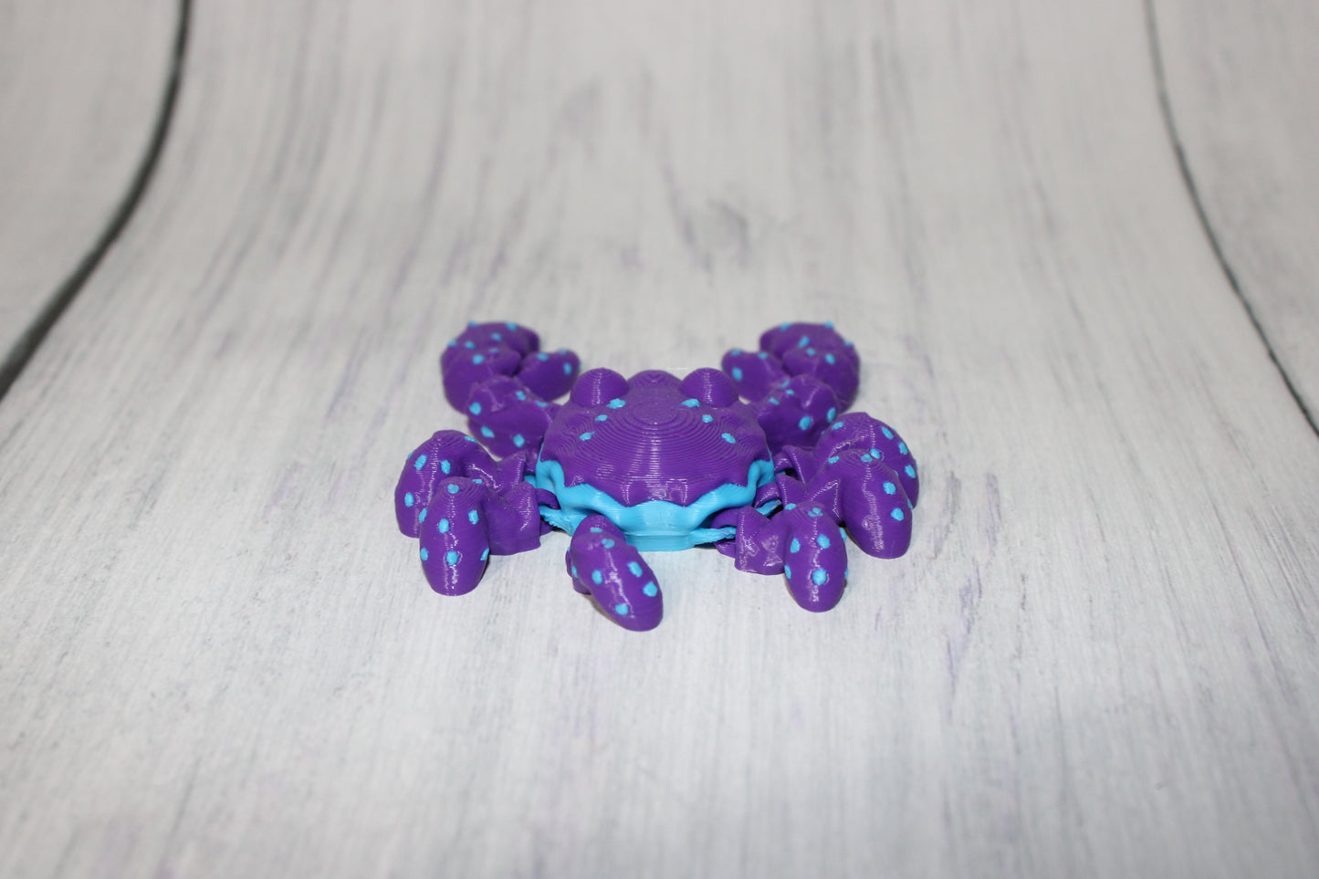Alligator 3.75 in long and Crab 3 inches-Articulated 3d Printed Figurine - Wonderland 3D Printing