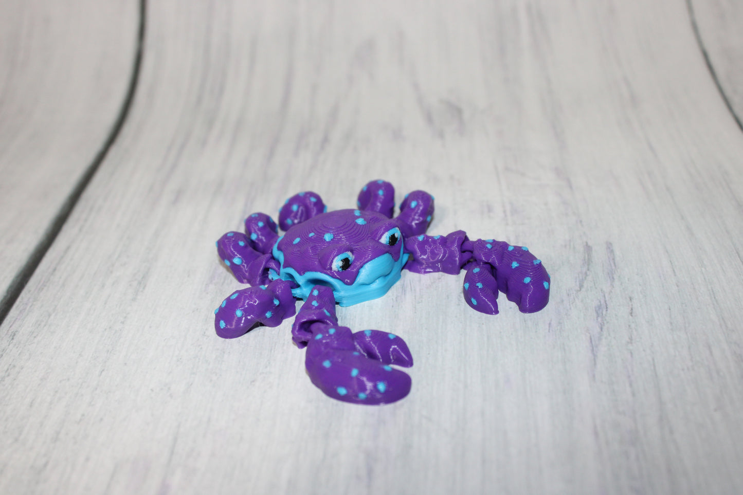 Alligator 3.75 in long and Crab 3 inches-Articulated 3d Printed Figurine - Wonderland 3D Printing