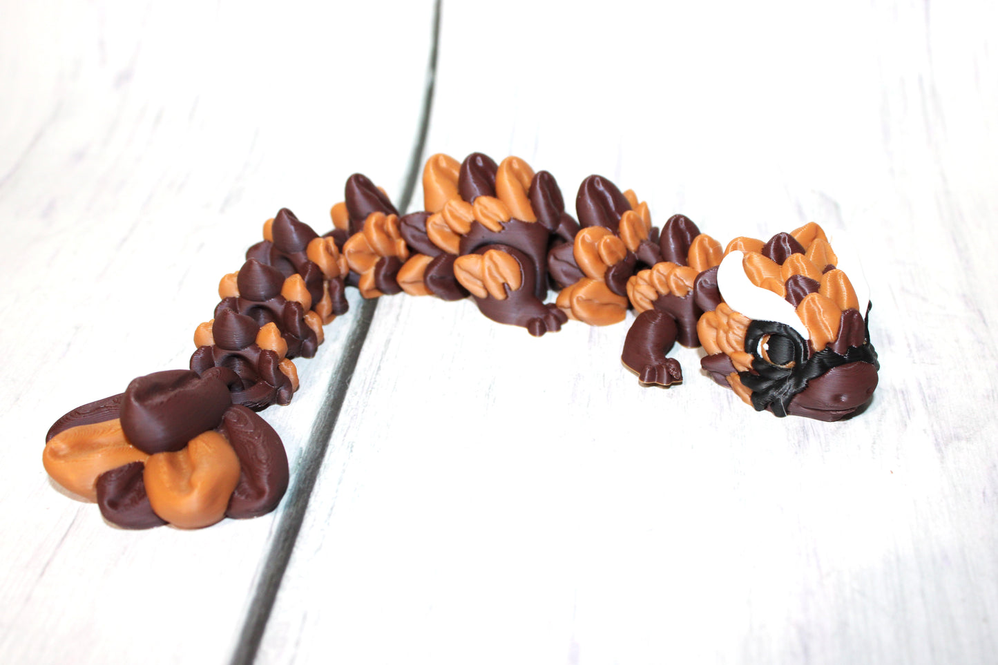 French Roast Coffee Dragon 5 in Articulated 3d Printed Figurine - Wonderland 3D Printing