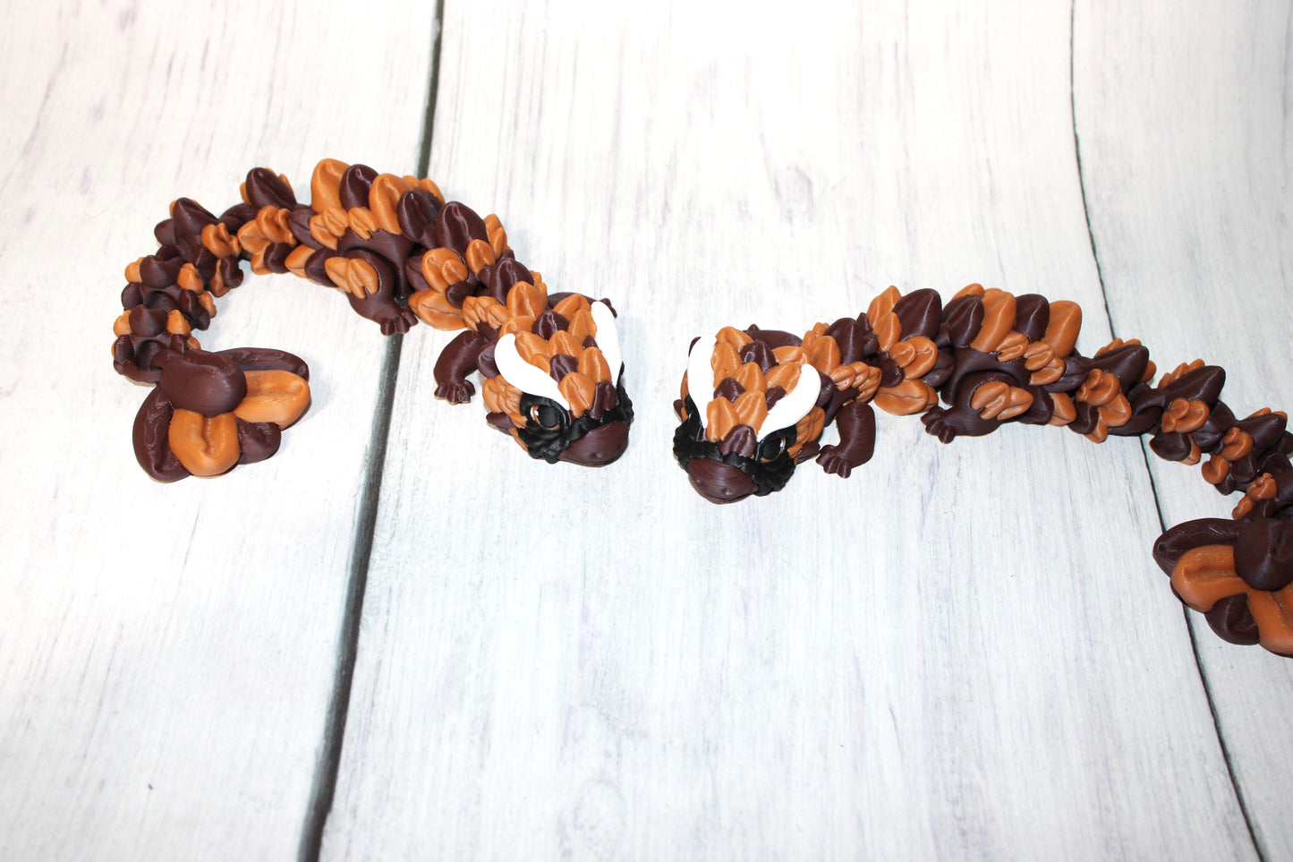 French Roast Coffee Dragon 5 in Articulated 3d Printed Figurine - Wonderland 3D Printing