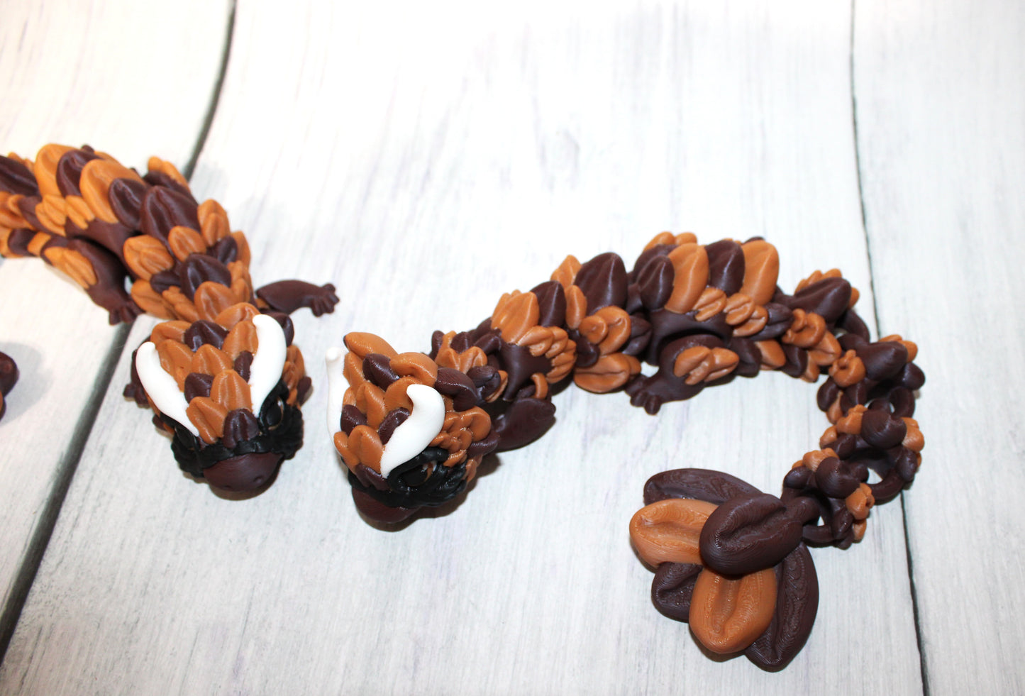 French Roast Coffee Dragon 5 in Articulated 3d Printed Figurine - Wonderland 3D Printing