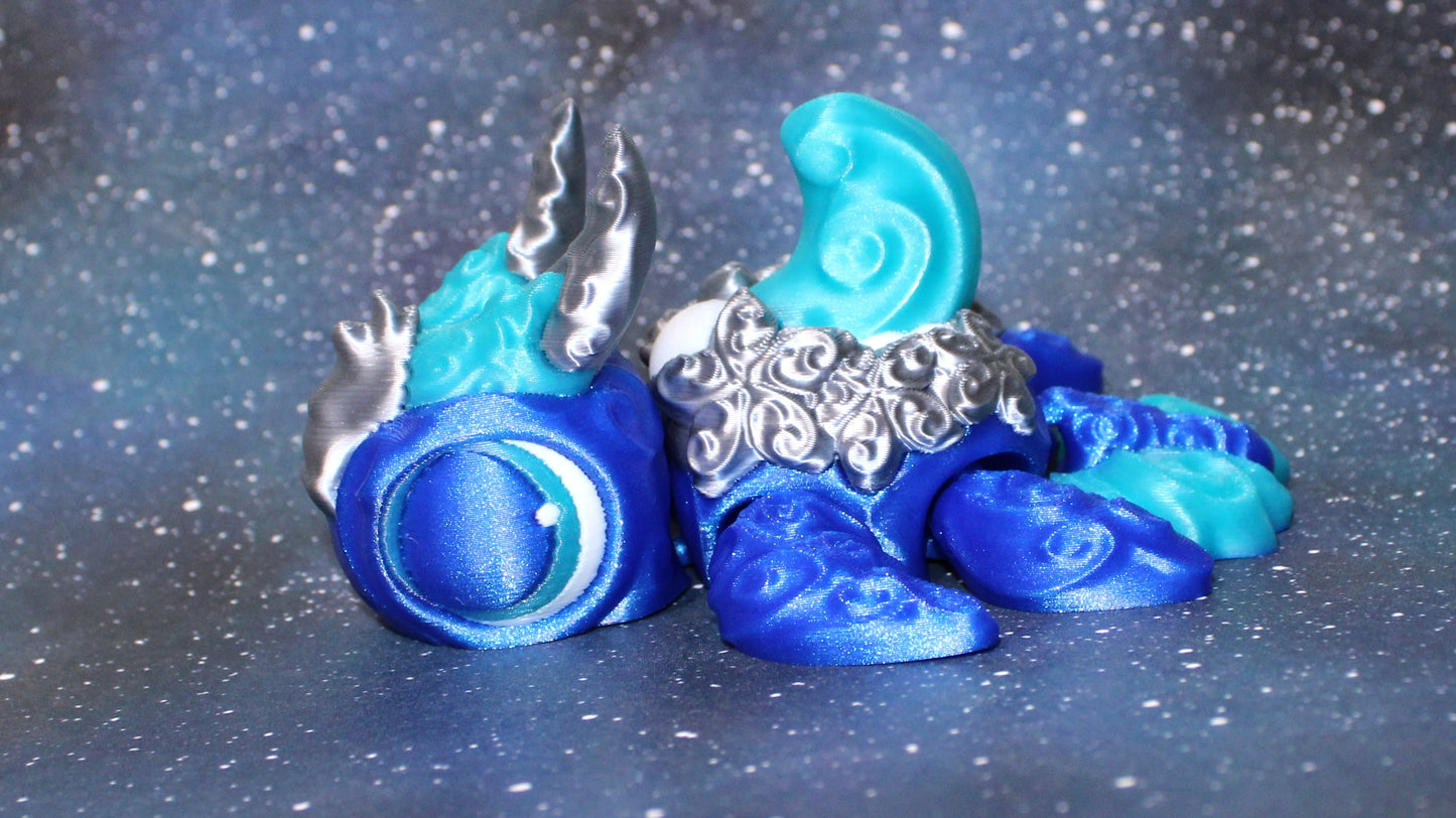 Cancer Zodiac Turtle 4.2 inches Long Articulated 3d Printed Figurine - Wonderland 3D Printing