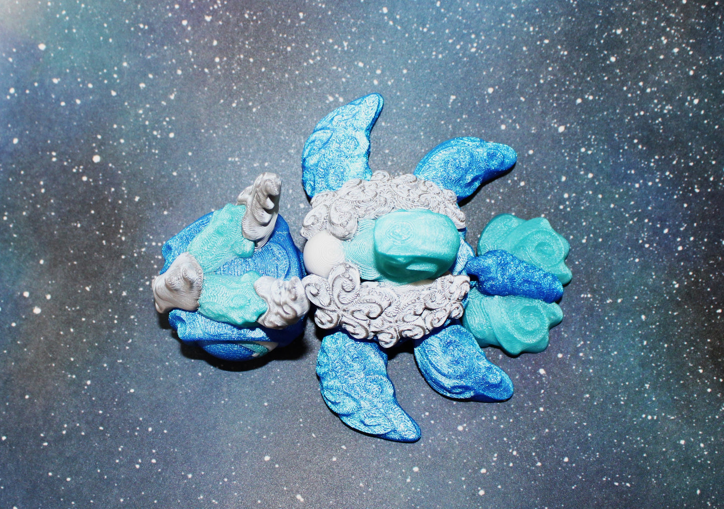 Cancer Zodiac Turtle 4.2 inches Long Articulated 3d Printed Figurine - Wonderland 3D Printing