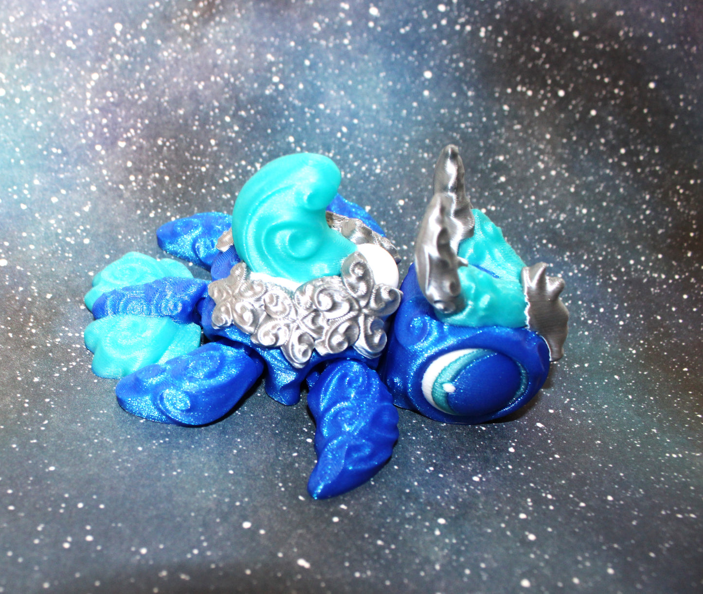 Cancer Zodiac Turtle 4.2 inches Long Articulated 3d Printed Figurine - Wonderland 3D Printing