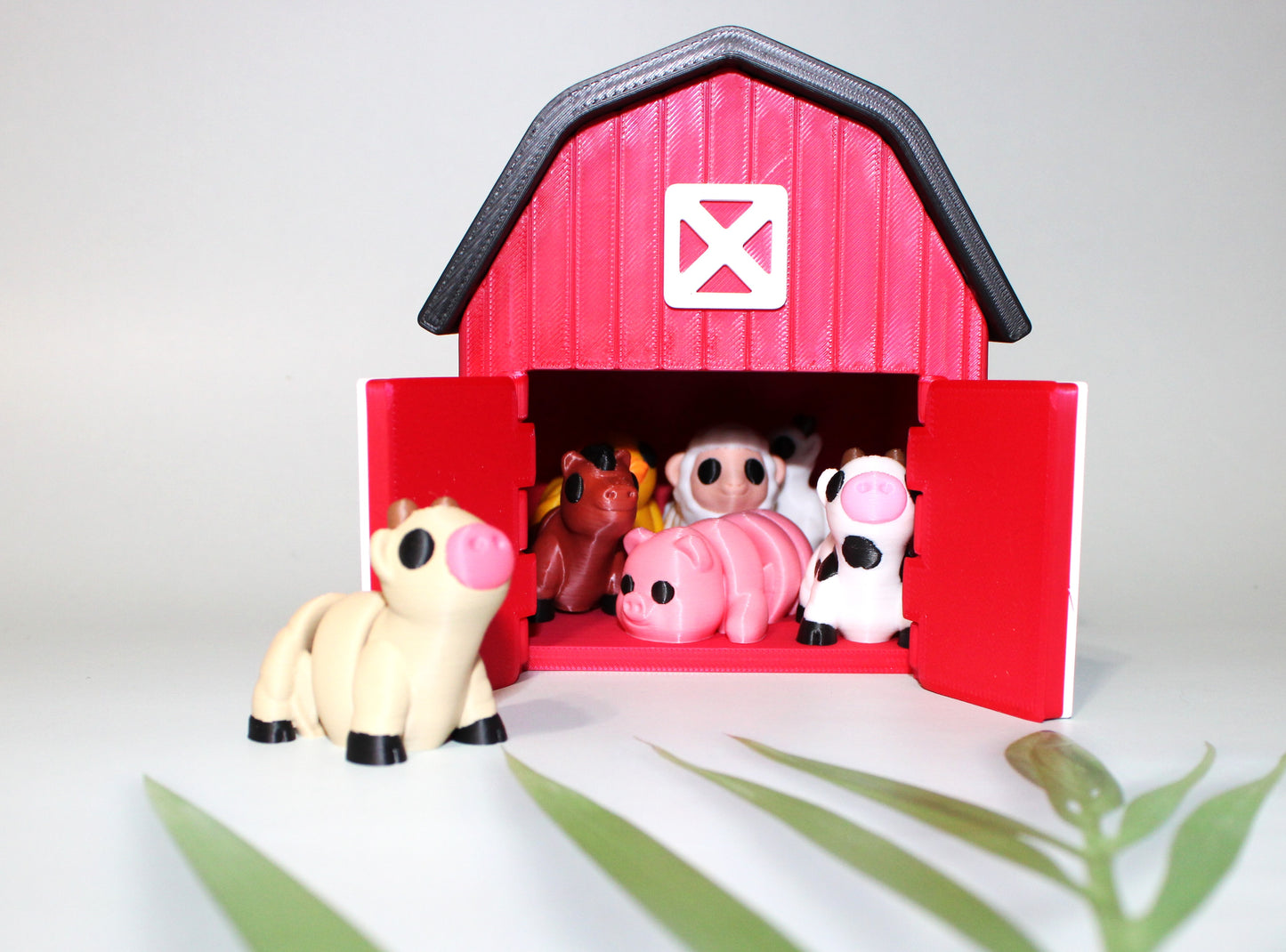 Barn with 7 Minis-3D Printed Articulated Fidget Toys - Wonderland 3D Printing