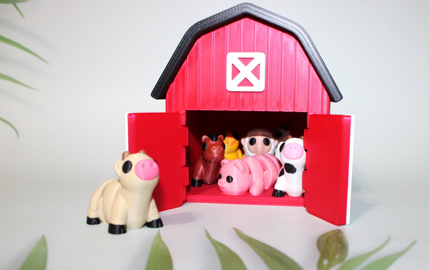 Barn with 7 Minis-3D Printed Articulated Fidget Toys - Wonderland 3D Printing