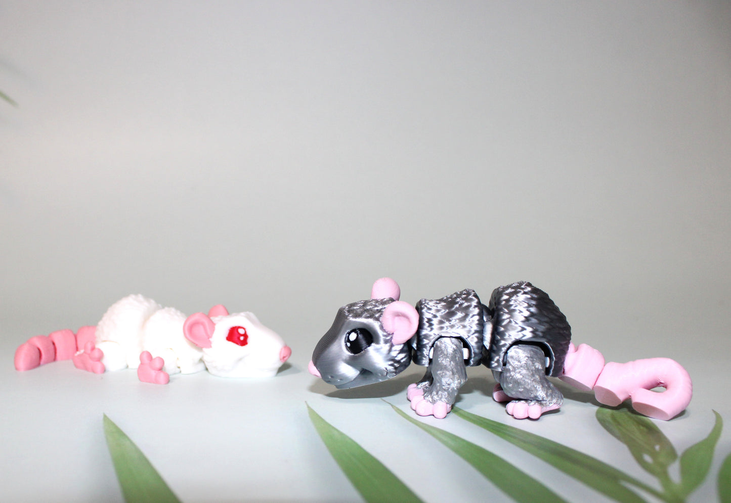Mini Rat 3D Printed Articulated Figurine - Wonderland 3D Printing