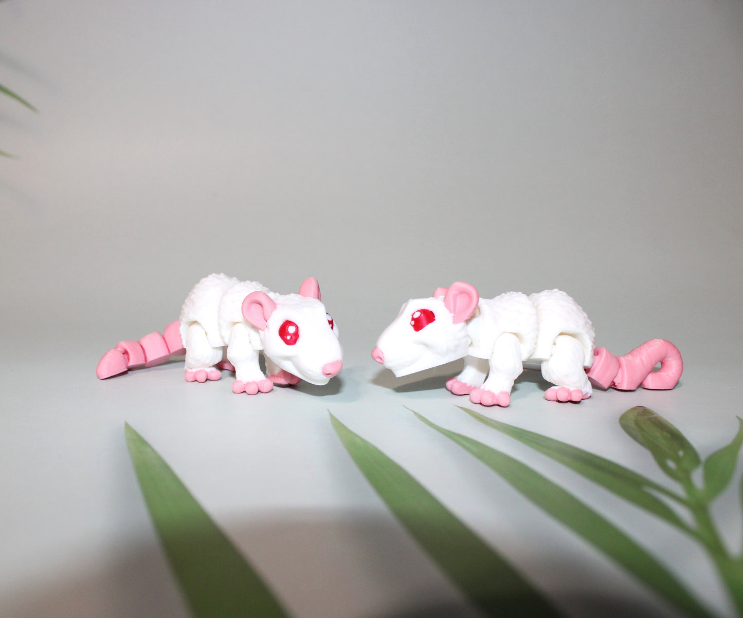 Mini Rat 3D Printed Articulated Figurine - Wonderland 3D Printing